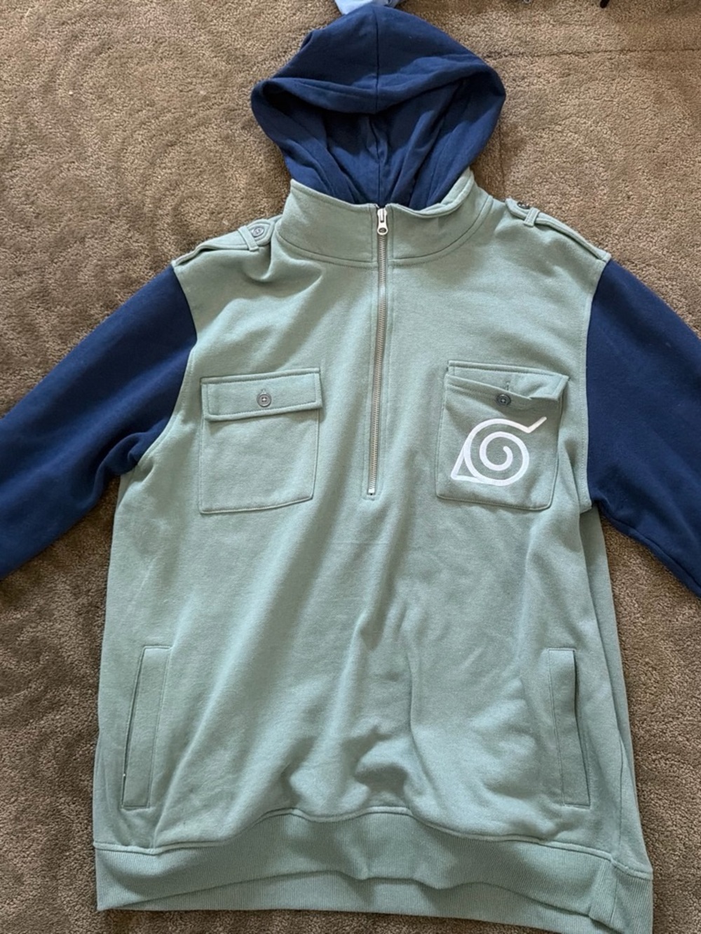 Naruto Anime Quarter Zip XL